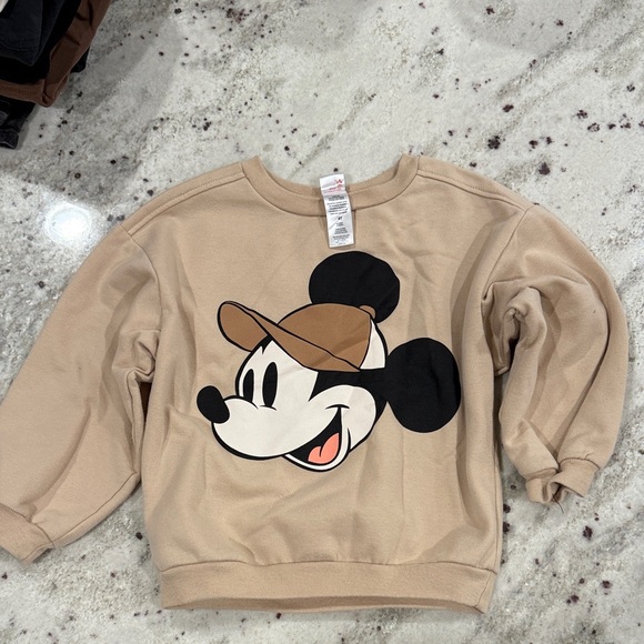 Disney Other - Disney Tan Mickey Mouse Sweatshirt